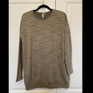 Journey Green Top with Elbow Patches Size L